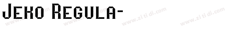 Jeko Regula字体转换
